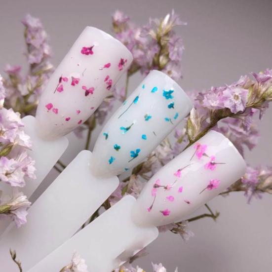 5ml Nail Gel Long Lasting Dried Flower Style High Pigmented Nail Polish Natural Fairies Soak Off UV DIY Gel