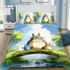 Anime Soft Duvet Cover Pilowcase Beding Set T-TotoroS Kawai Adult People Boy Girl Bedrom Decoration Children Single Double Large Sized Dimensions