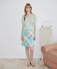 SINOON Check Printed Midi Skirt (Mint)
