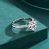 Modian 925 Sterling Silber Exquisite Funkelnde Herzen Cut CZ Romantische Marke Fingerring Für Frauen Aussage Hochzeit Schmuck