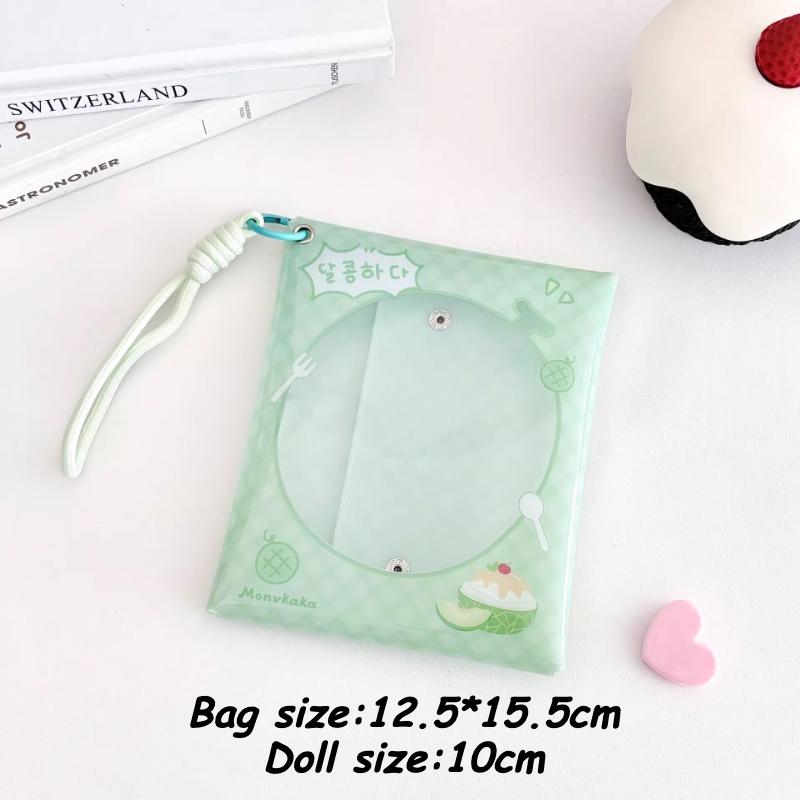 Kawaii Toast Doll Bags for Girls Toys Storage Pink Strawberry Cake Bag 13cm Doll Storage Bags Japan Style New Arrival Wholesales