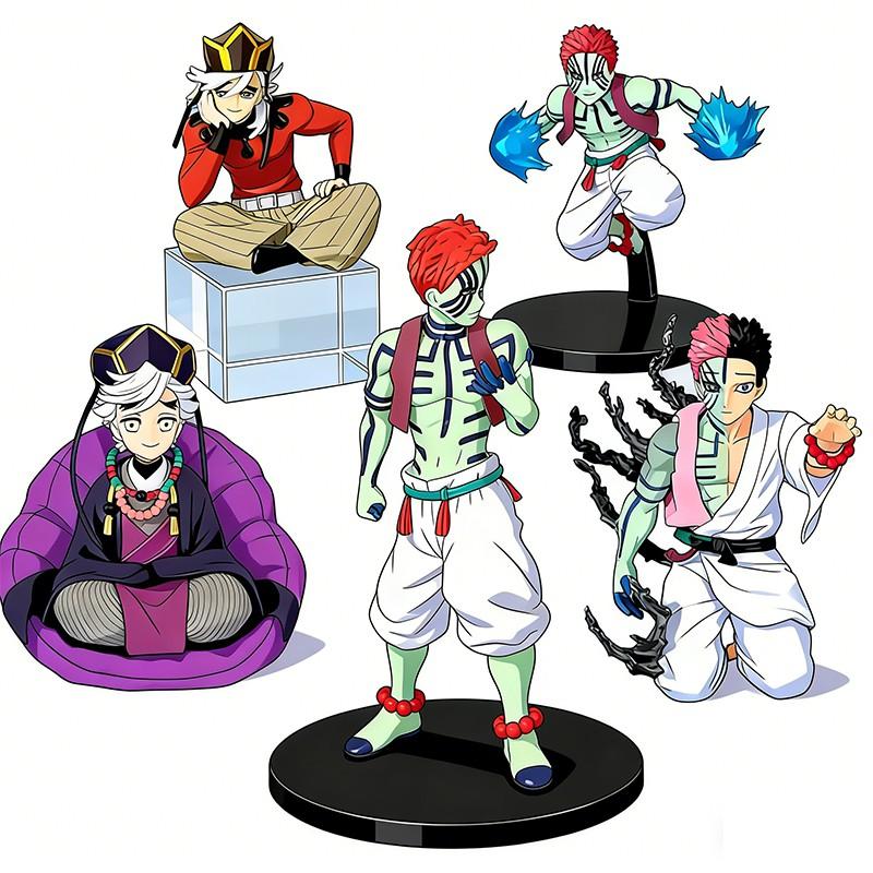 New Anime Demon Slayer Douma Premium Chokonose Noodle Stopper Anime Figure Action Figures Collection Pvc Model Toys