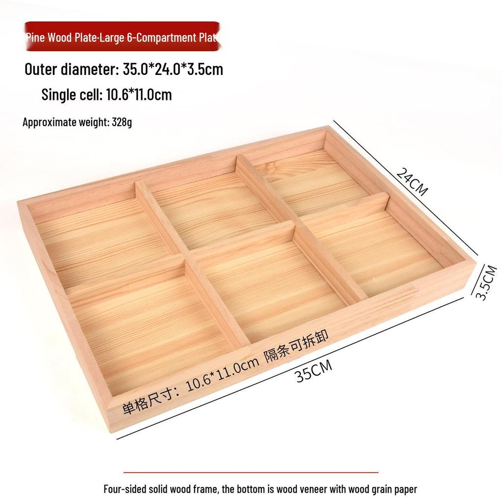 Japanese Style Solid Pine Wood Jewelry Display Tray