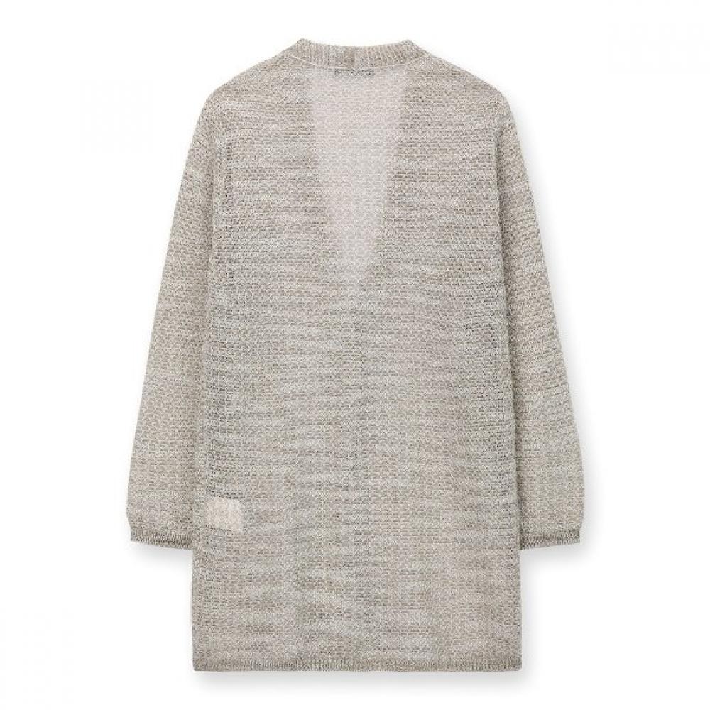 FURINA Linen Cotton Diamond Knit Cardigan