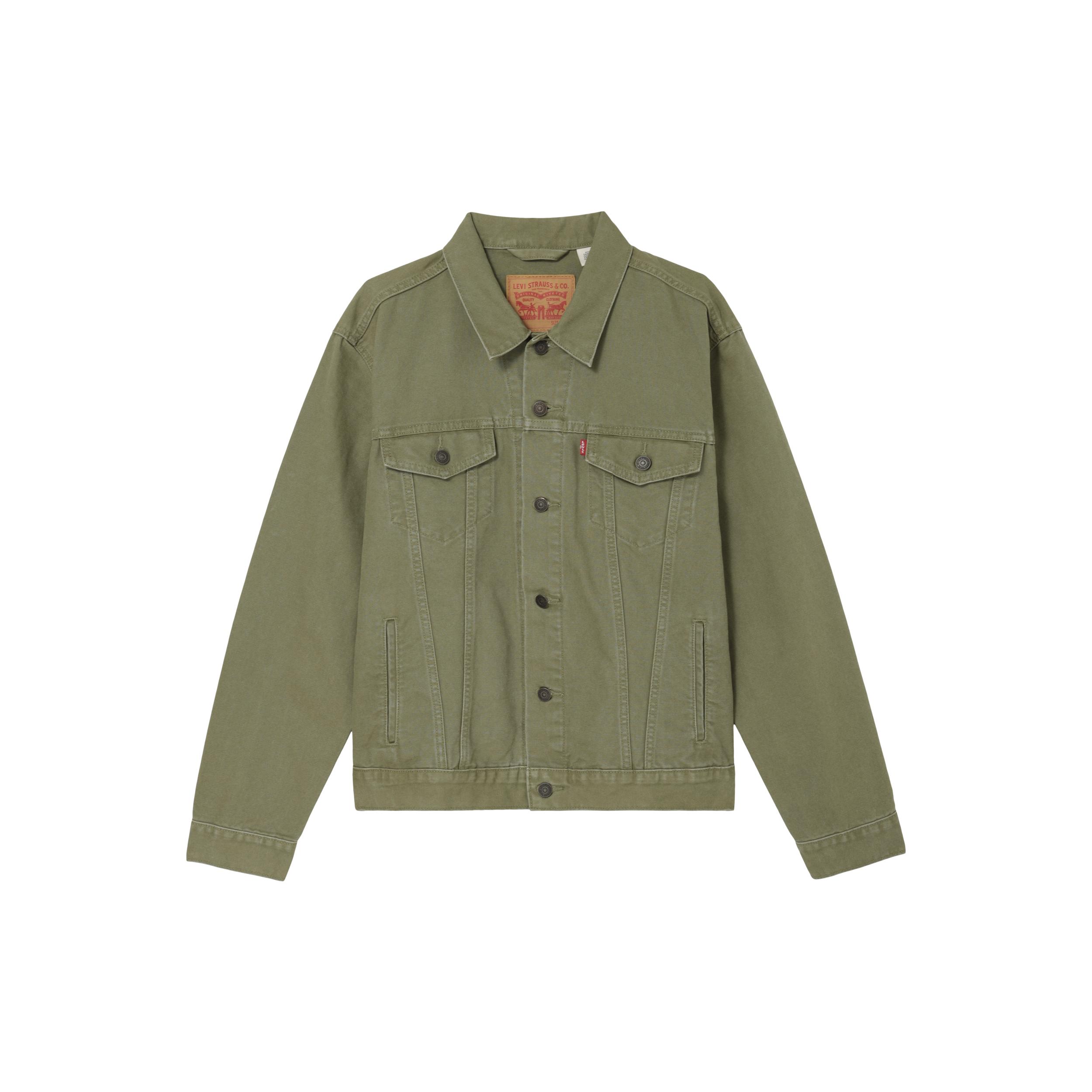 Levi`s Denim Jackets Men`s Olive Green