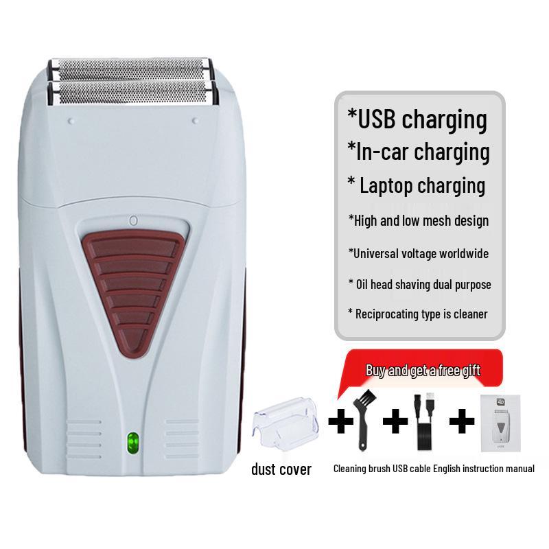 Men's USB Rechargeable Electric Shaver - Super Clean, Waterproof, Beard Trimmer