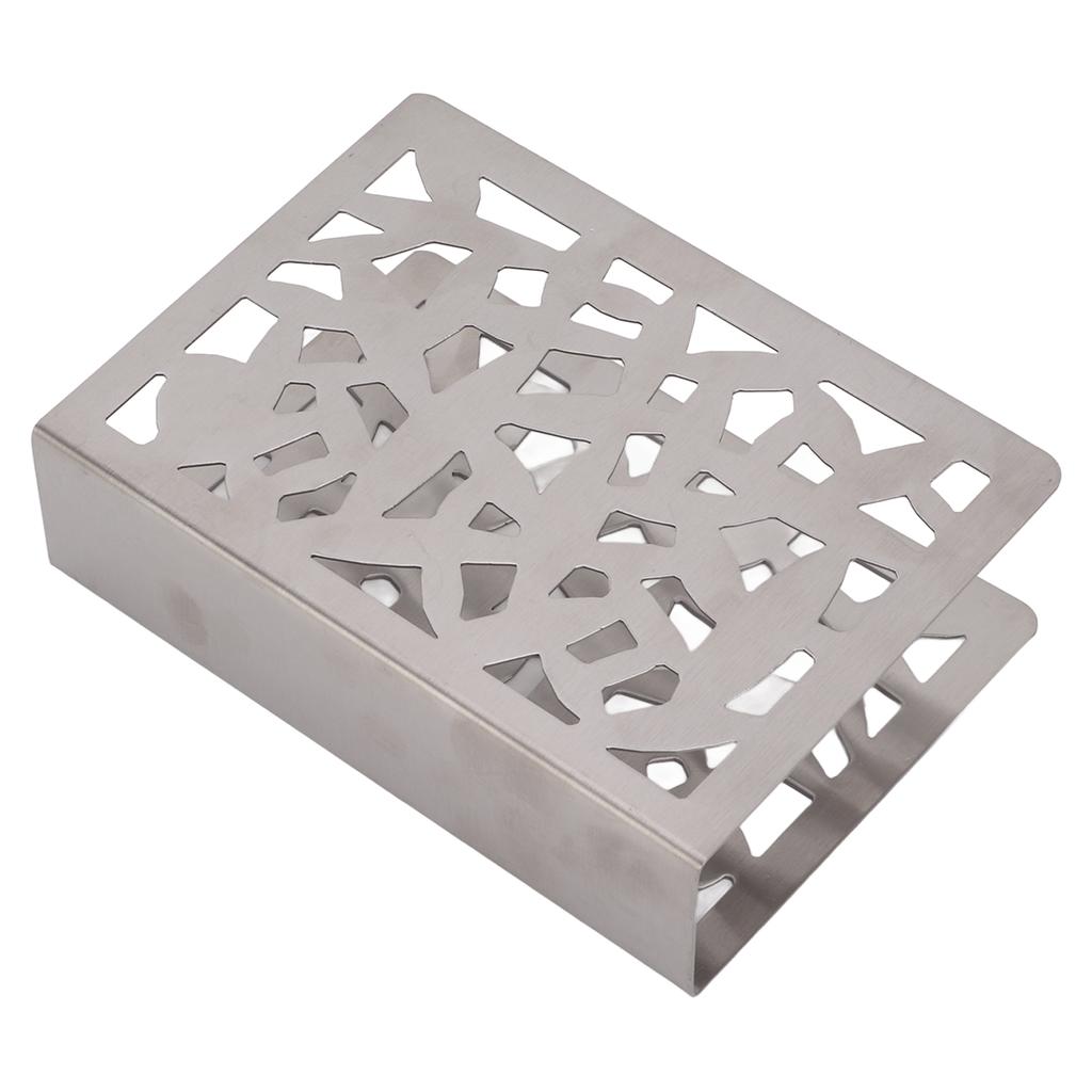 Napkin Holder Stainless Steel Metal Frosted Vertical Tissue Holder Home Office Dining Table