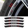 4 Stück 3D Aluminium Auto Radfelge Nabe Aufkleber Für Jimny Swift Sport Grand Vitara SX4 Samurai Ignis Across Zubehör