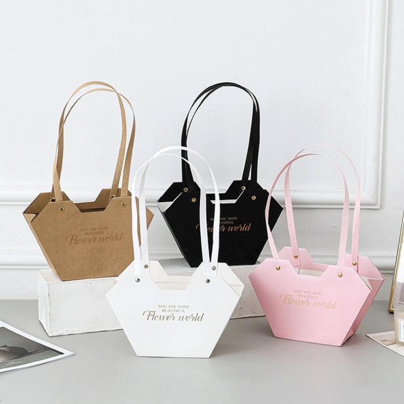 1 Stück Tragbarer Blumenkorb Rose Blumenverpackungsbox Geschenktüte Für Hochzeit Geburtstag Weihnachtsfeier Blumenstrauß Dekor Zubehör