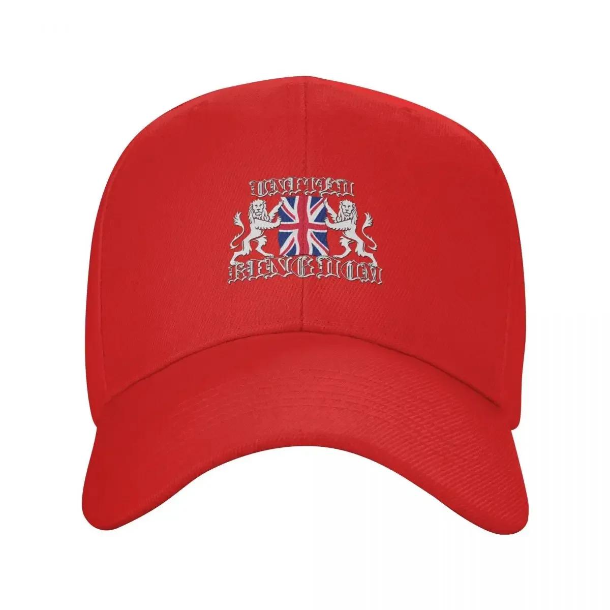 Flag Of United Kingdom And Royal Coat Of Arms Of United Kingdom Baseball Cap Hip Hop New Hat Hat Unisex Luxury Womens Unisexs
