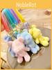 Colored Candy Delightful Plush Bear Keychain Cute Cartoon Pendant For Girls Stylish