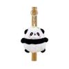 Cute Panda Plush Keychain Soft Stuffed Animal Doll Bag Charm Pendant Creative Gift Accessory