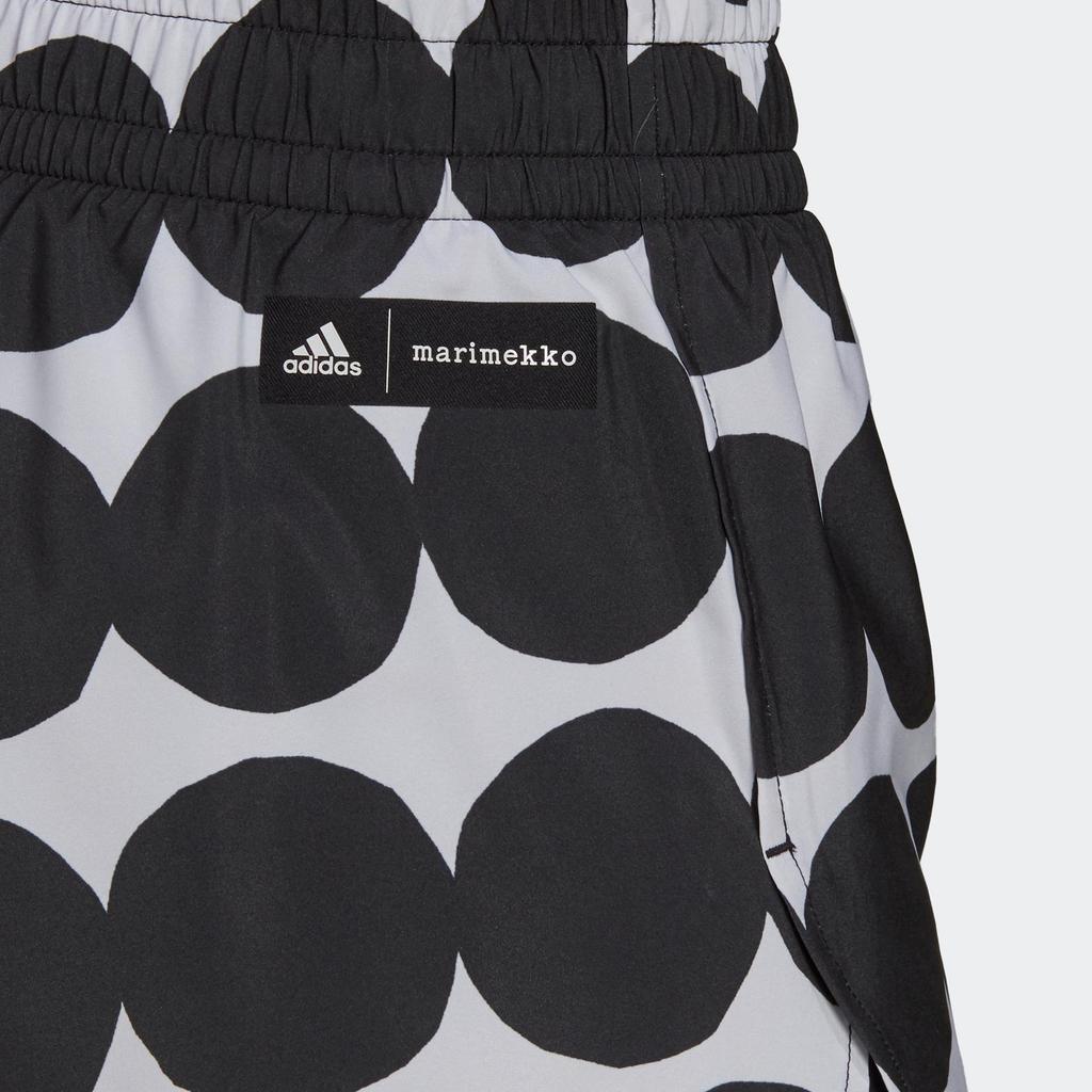 Adidas X Marimekko Marathon Printed Sports Shorts Women Bottoms Black GU2526
