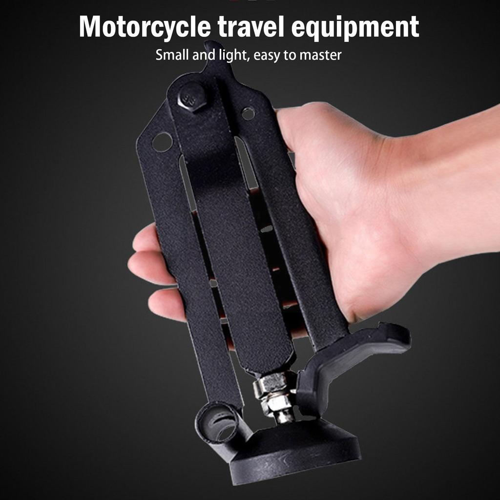 Portable Lifting Frame with Upgraded Armrest to Save Energy Folding Lifting Stand Stable Crane Frame for Motorcycle A0E5