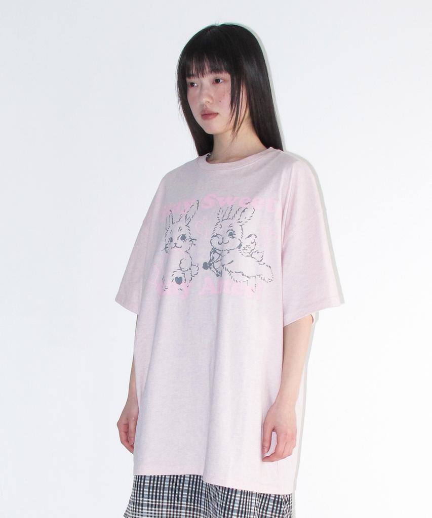 AMES-WORLDWIDE Sweet Rabbit Tee Pink