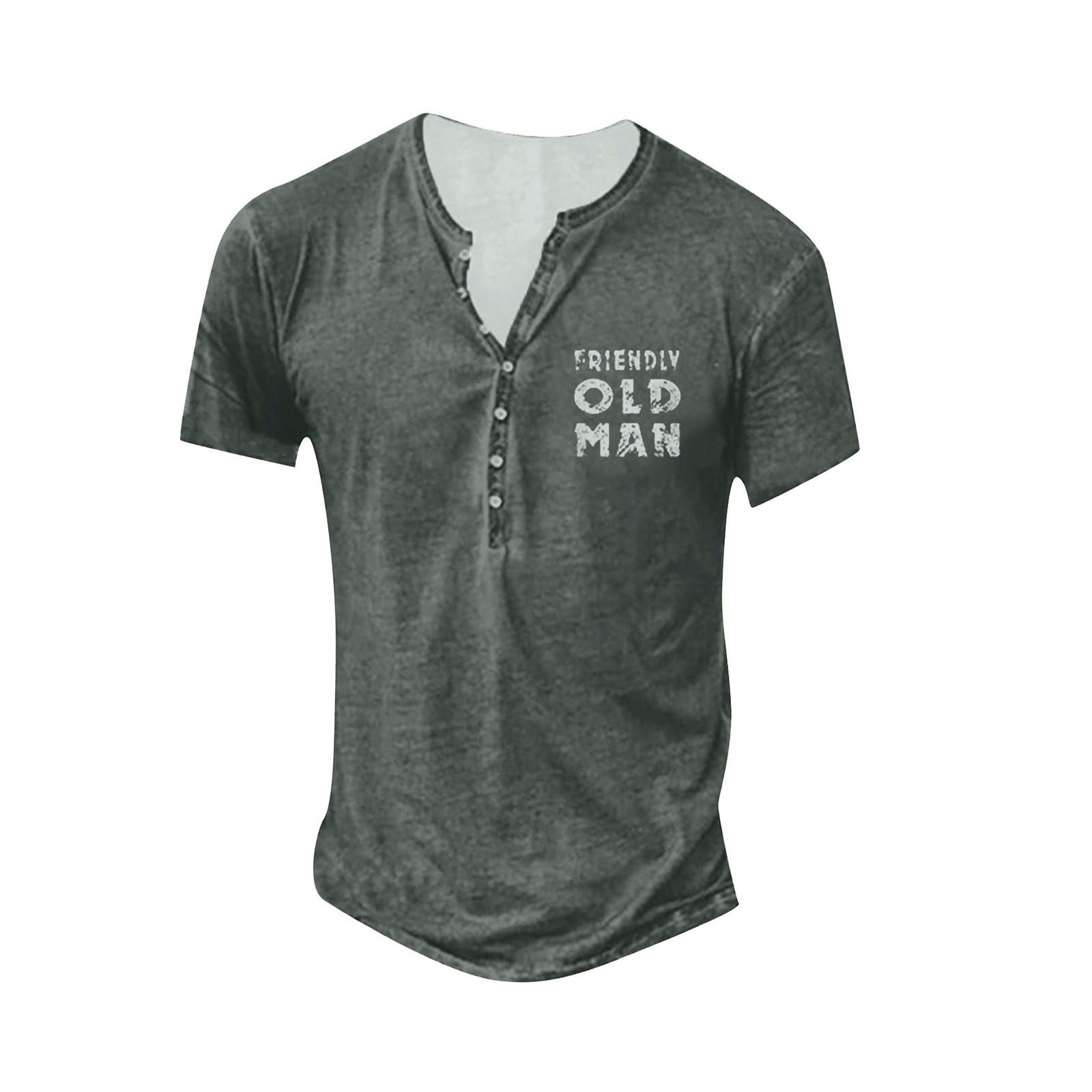 

Мужская футболка с принтом на открытом воздухе, свободный топ с короткими рукавами на пуговицах в стиле ретро XL