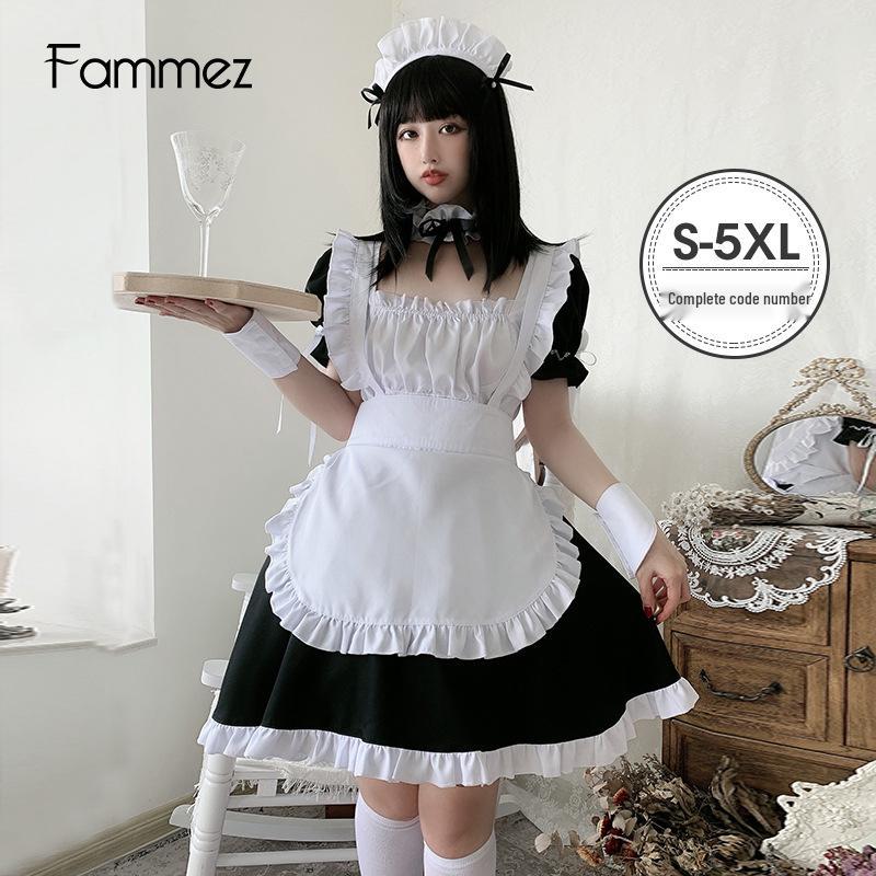 Yosuga No Sora Kasugano Sora Anime Maid Cosplay Costume - Black and White