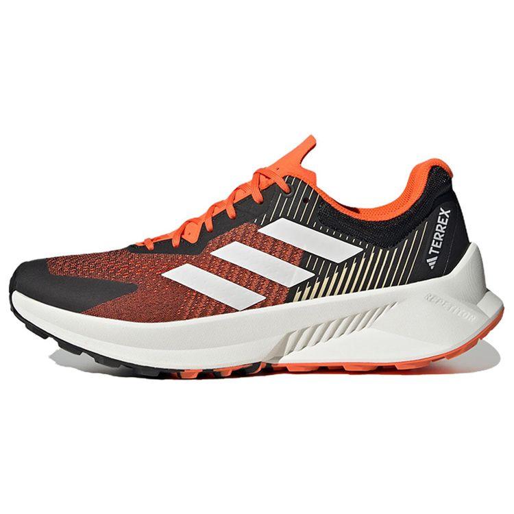 Adidas Terrex Soulstride Trail Flow Round Toe Lace-Up Fabric Shock Absorption Slip-Resistant Wear-Resistant Low-Top Trail Running Shoes HP5564