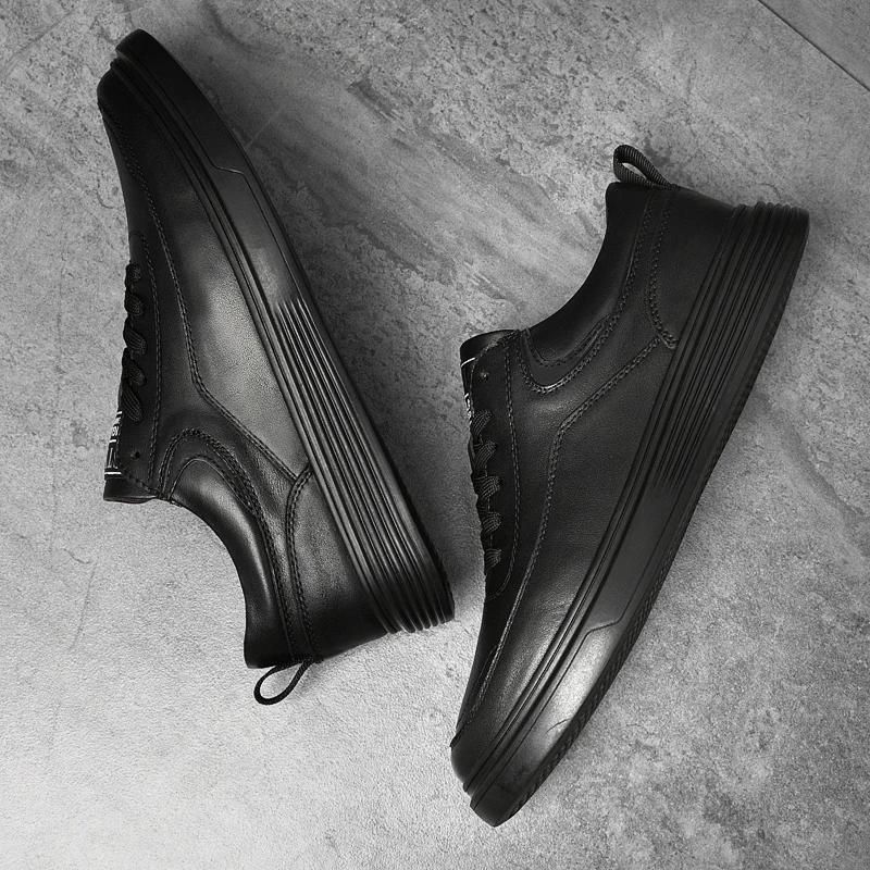 Модные мужские кроссовки из натуральной кожи для ходьбы — фото 7