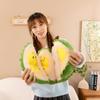 Fluffy Fruit Durian Plush Pillow Soft Peeling Durian Plush Doll  Kids Holiday Gifts