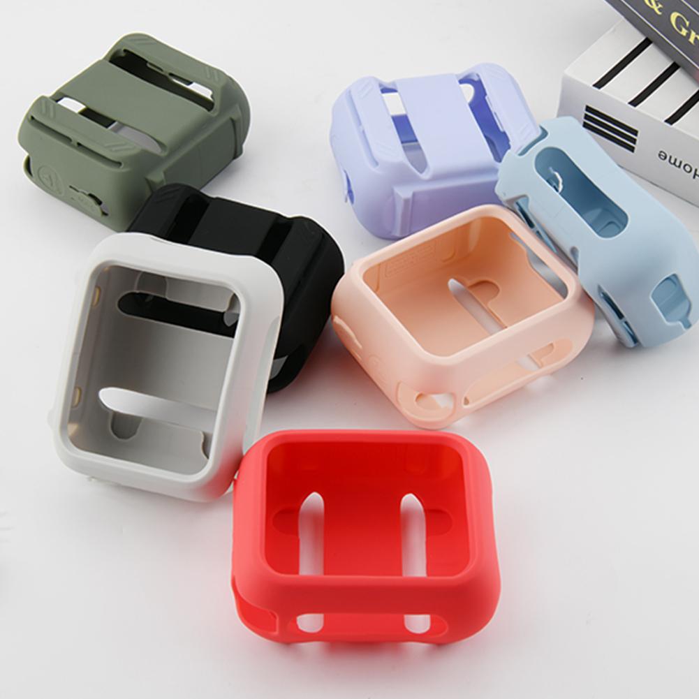 Silicone Case Travel Carrying Pouch with Speaker Mount Strap Portable Speaker Case Shockproof Speaker Sleeve Cover for JBL Go 4