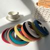New Fashion Solid Color Wide Hairbands for Women Girls Vintage Simple Soft Elastic Hairband Headwear Hair Accessories
