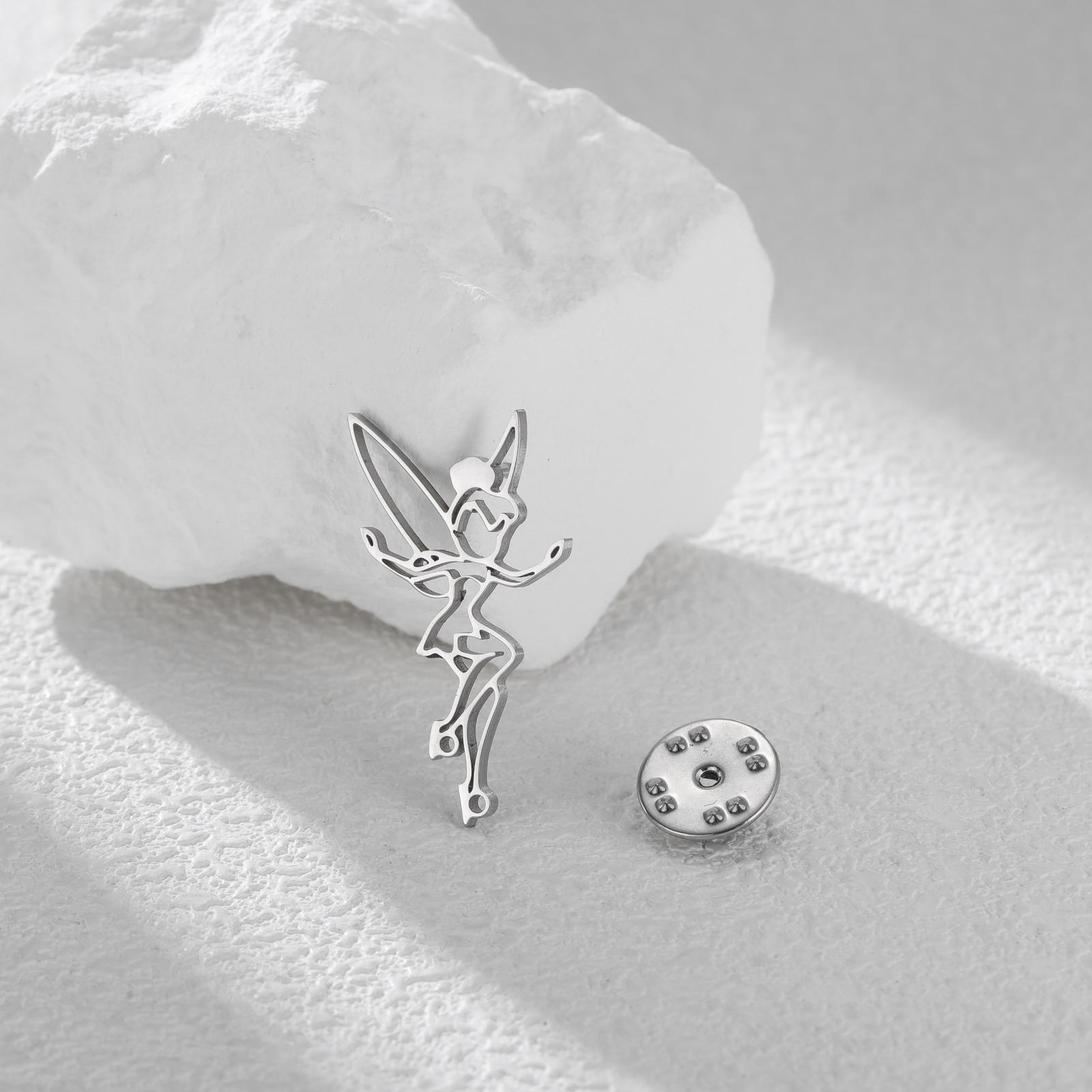Fairy Pixie Brooch Magical Fairy-tale Elf Pin Jewelry For Girl Trendy Exquisite Princess Angel Brooch Jewelry Gifts