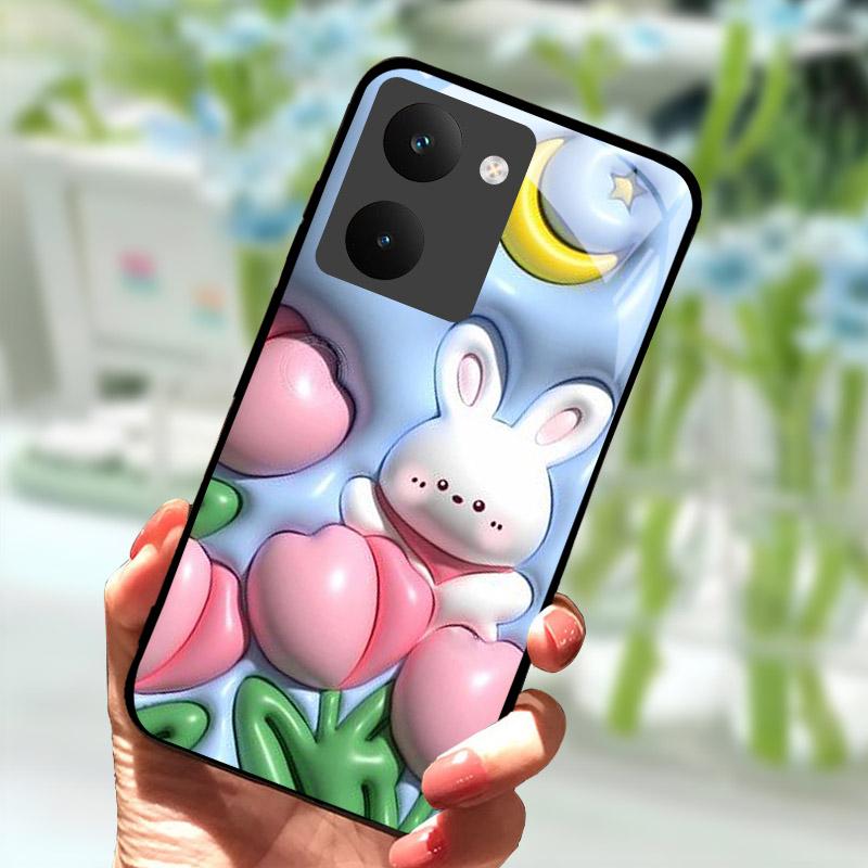 Para Capa Realme P3 Ultra 5G Capa à Prova de Choque Concha Traseira de Vidro Temperado Para-choque Para Capa de Telefone Realme P3ultra 5G RMX5030 Coque