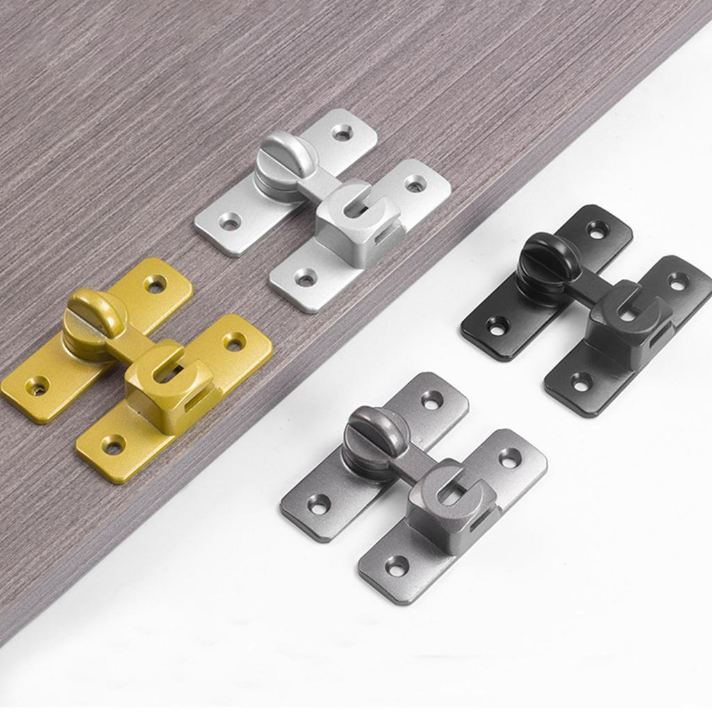 Schiebetürschloss aus perforierter Aluminiumlegierung ohne Diebstahlschnallen für Heim- und Hotelgebrauch 90 Grad 180 Grad