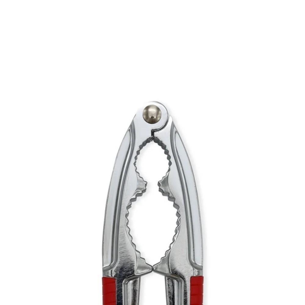 Edelstahl Nussknacker Mehrzweck-Zangen-Design Walnussknacker Nussknacker Schnell knacken Nussschaler Kochutensilien