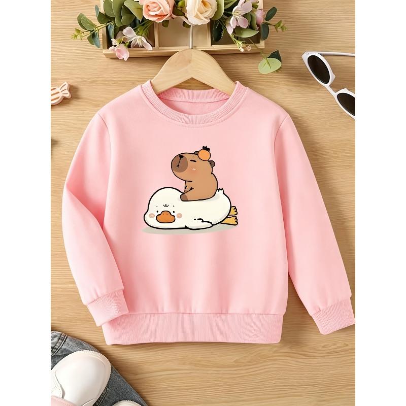 Kids Sweatshirt,Creative Printed Pattern Lightweigh Sweatshirt, Soft and Comfortable Crew Neck Long Sleeve Sweatshirt, Children's Autumn/Winter Top