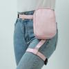 Trendy Stylish Black Women Waist Leg Belt Leather Cool Girl Bag Fanny Pack for Outdoor Hiking Motorcycle