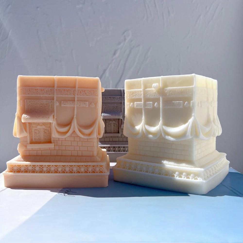 Kaaba Figur Silikon Kerzenform Islamische Heimdekoration Silikonform Ramadan Tischdeko Sojawachsform Islamische Heimkunst