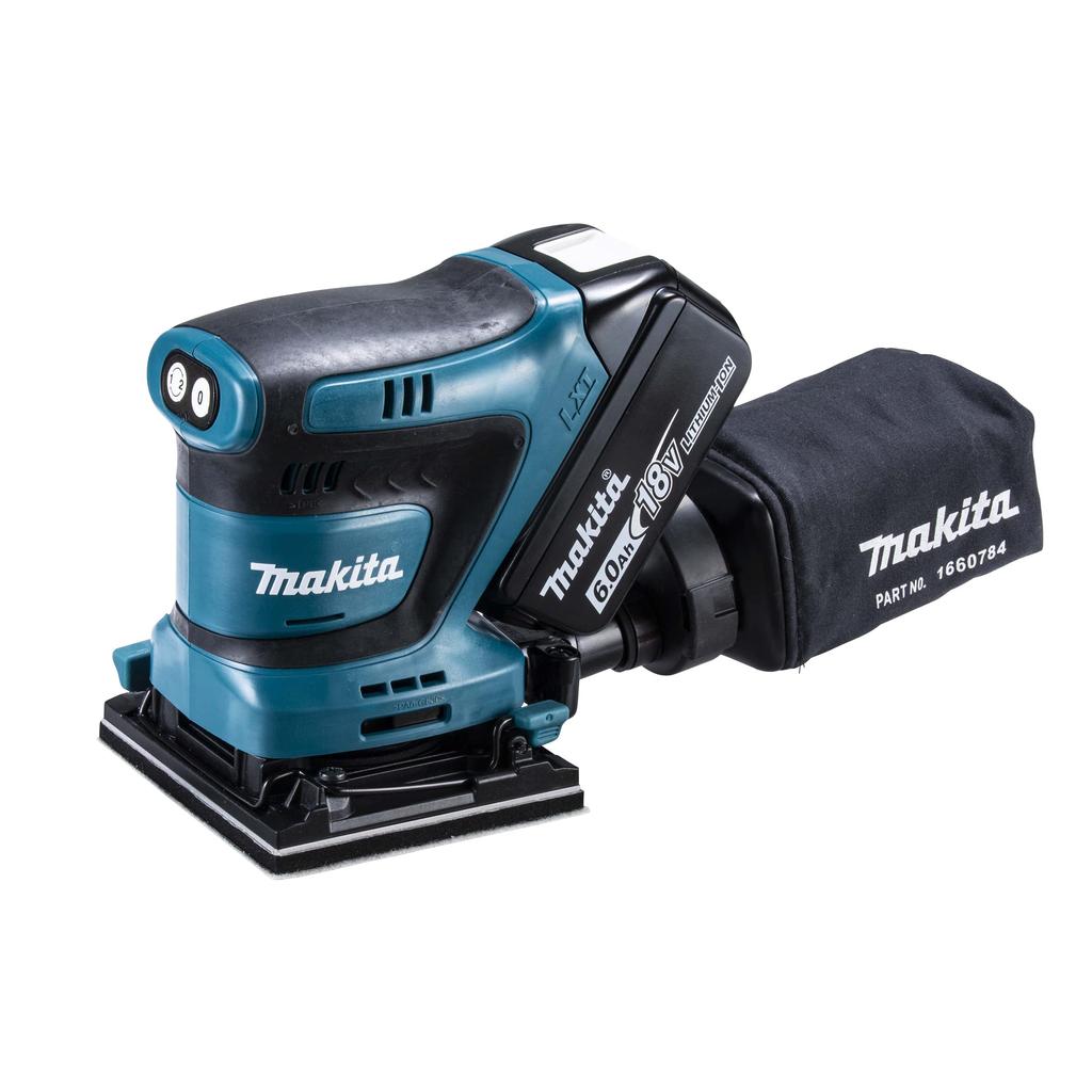 Makita Rechargeable Dustproof Mini Sander 18V6Ah with Battery and Charger BO480DRG