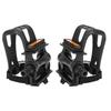 Bicycle Pedals with Toe Clip Straps, Cycling Pedals with Integrated Toe Clips and Cage Straps, Outdoor Afix, for Mountain and Road Bikes
