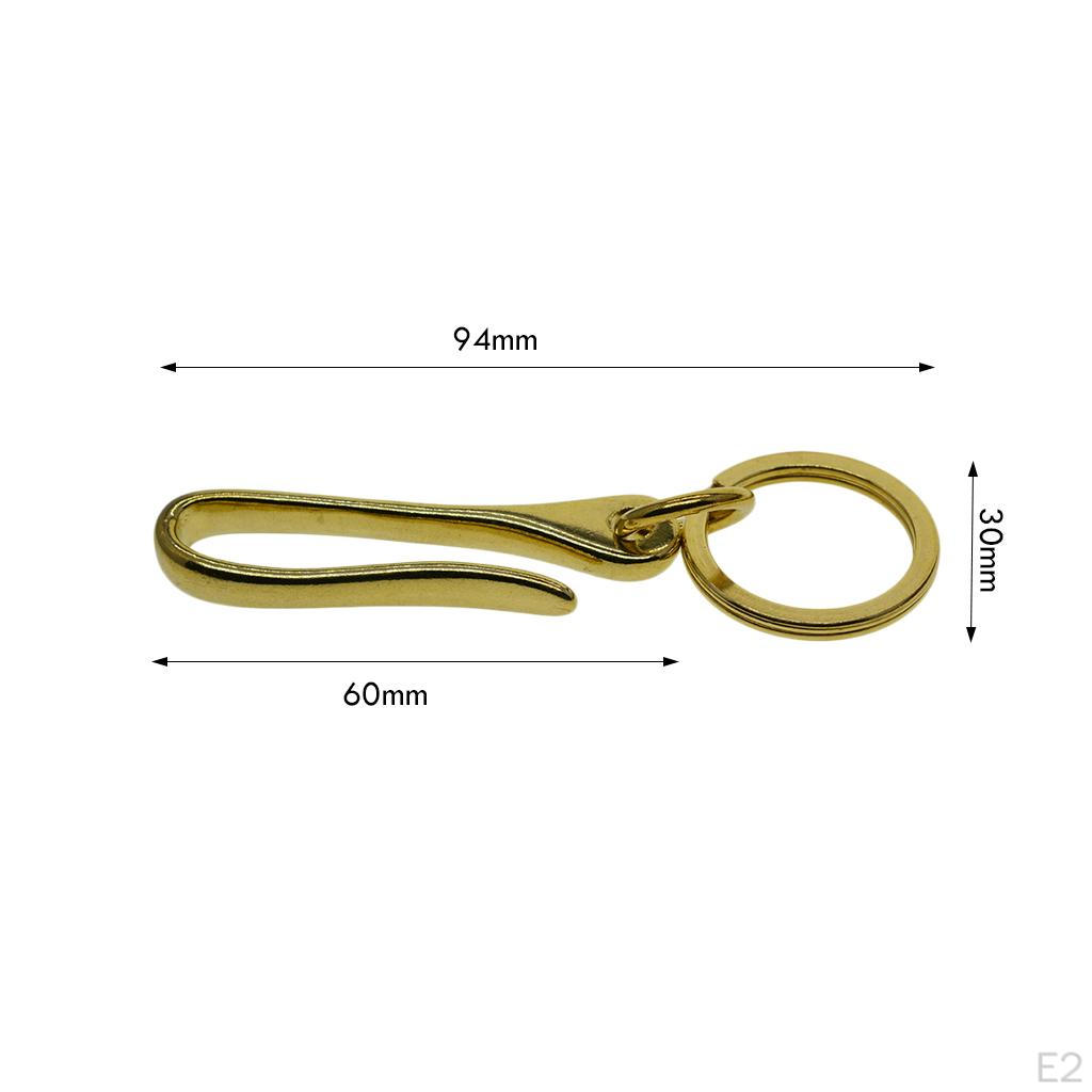для латунного брелока с карабином для ключей 30 мм/25 мм/ 30mm — фото 3