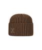 Bajal Va Curved Logo Washed Beanie Brown