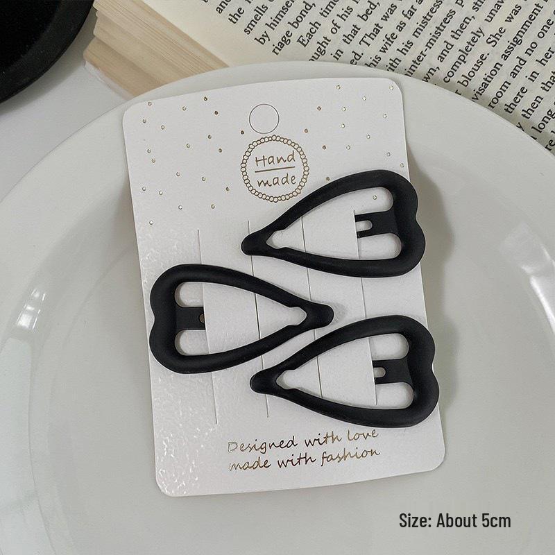 Simplistic Coffee Hair Clip for Women & Kids - No-Trace Side Bangs Organizer