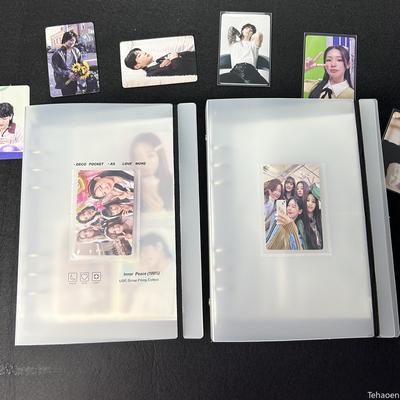 A5 Photocard Binder Cover Kpop Photo Album Simple Card Binder Collect Book Loose-leaf Photocard Album Kpop Card Binder