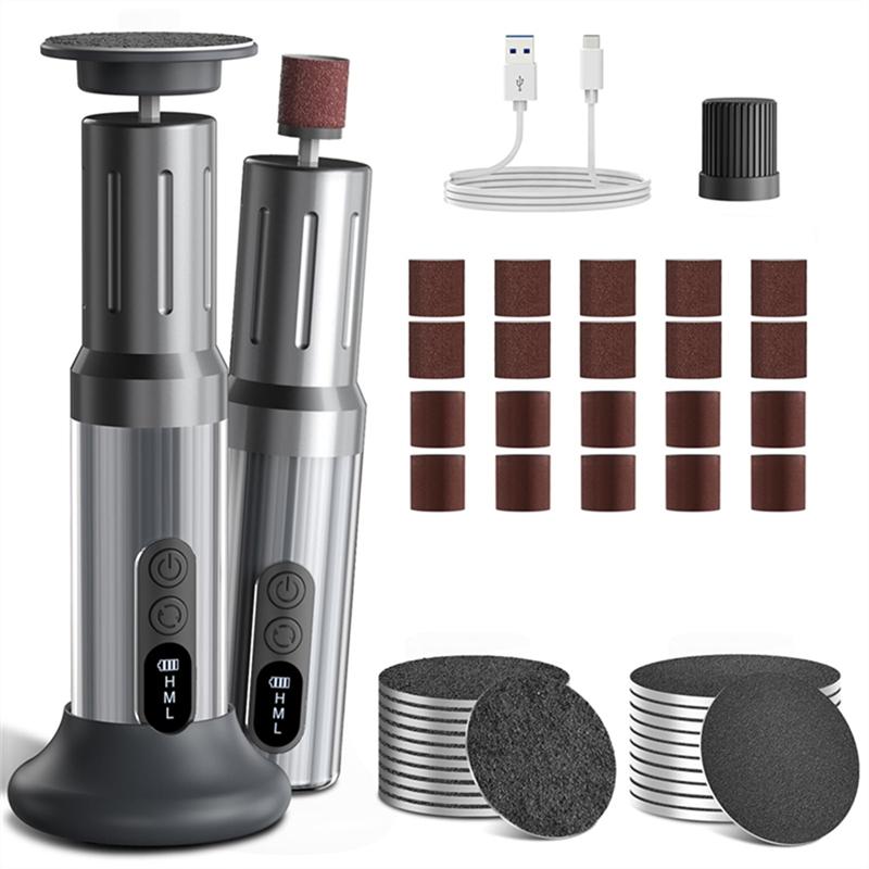 

A65T-Electric Callus Remover Foot Filer Kit Cordless 6 Speeds Charing Dock For Women Men