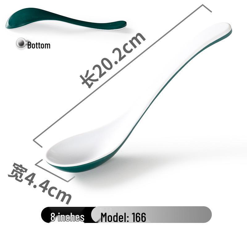 Xiangyuanmei Colorful Melamine Soup Spoon - Restaurant & Hotel Stirring Spoon, Imitation Porcelain, Plastic, for Hot Pot