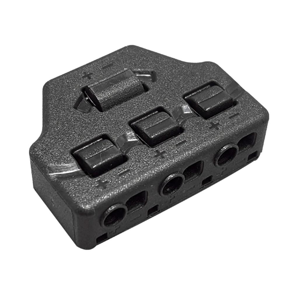 Fast Distribution of ABS Wire Connector Push Buckle Led Light Terminal Block Rectangular Shape Splitter Tool