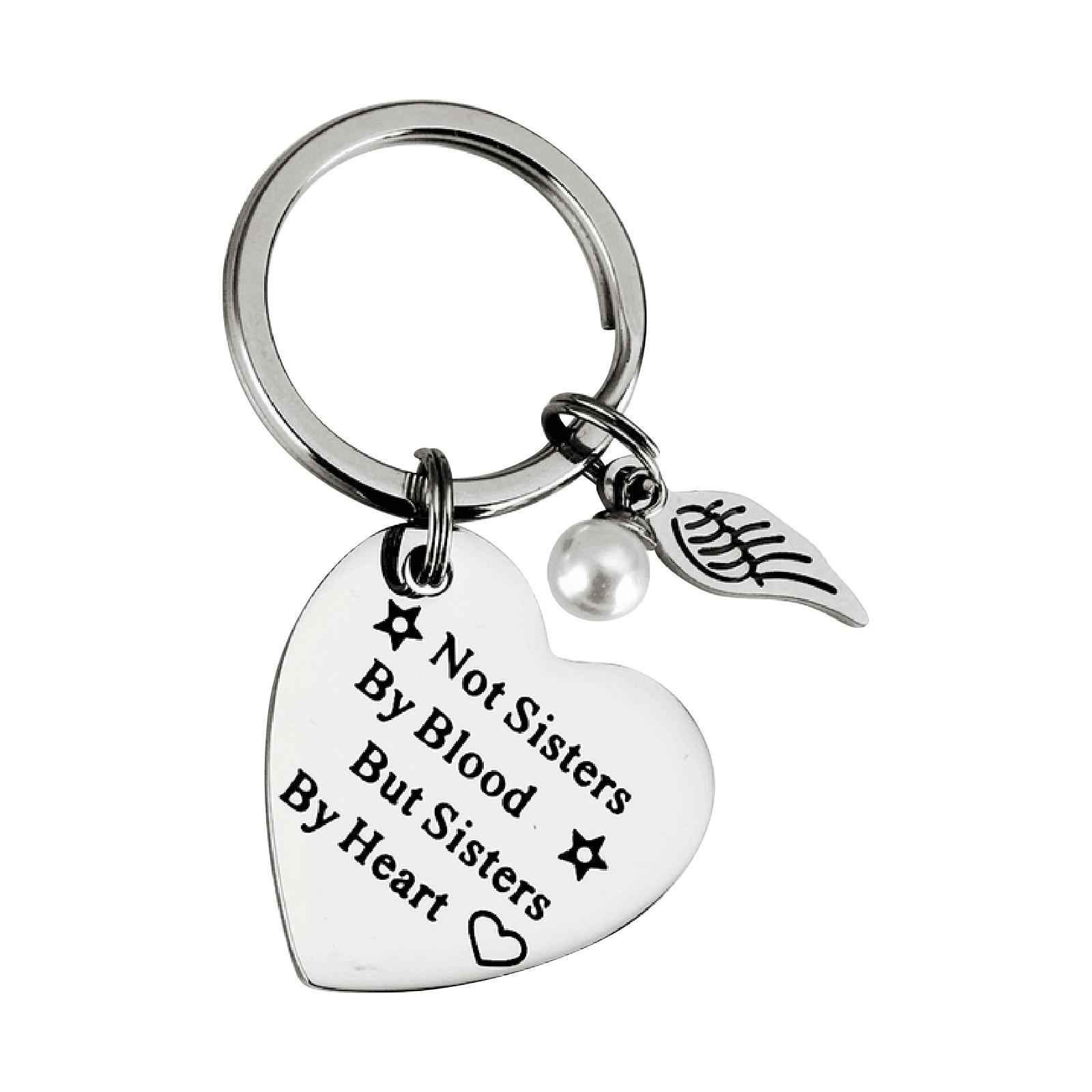 

(Никита) Модный подарок брелок из нержавеющей стали Хорошая сестра брелок ювелирные изделия One Size серебряный