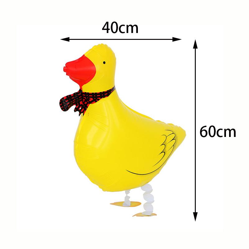 Farm Chick Foil Balloon White Goose Duck Pig Sheep Chicken Walking Animal Balloons Baby Shower Farm Theme Birthday Party Supplie
