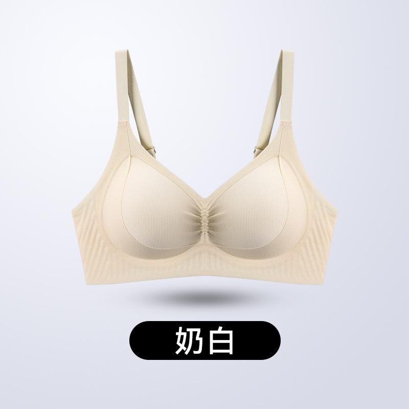 

Нижнее белье женское, маленькая грудь, собирает и показывает большую верхнюю поддержку, анти-провисание красивая спина, сексуальный бесшовный бюстгальтер со стальными кольцами женский бюстгальтер 2XL молочный белый