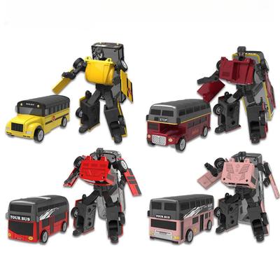 Verformung Bus Schulbus Roboter Spielzeugmodell Legierungsauto Jungenspielzeug