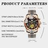 BINBOND Fashion Tourbillon Automatic Watch Men Luxury Skeleton Mechanical Wristwatch Stainless Steel Wristwatches