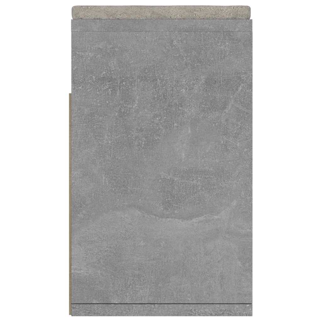 Vidaxl Ławka Na Buty Z Poduszką, Szarość Betonu, 104X30X49 Cm