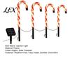Waterproof Christmas Decor 4Pcs Solar Candy Cane Pathway Lights, Outdoor Stake Automatic Dusk to Dawn Lights Garden for Yard Lawn Patio Holiday