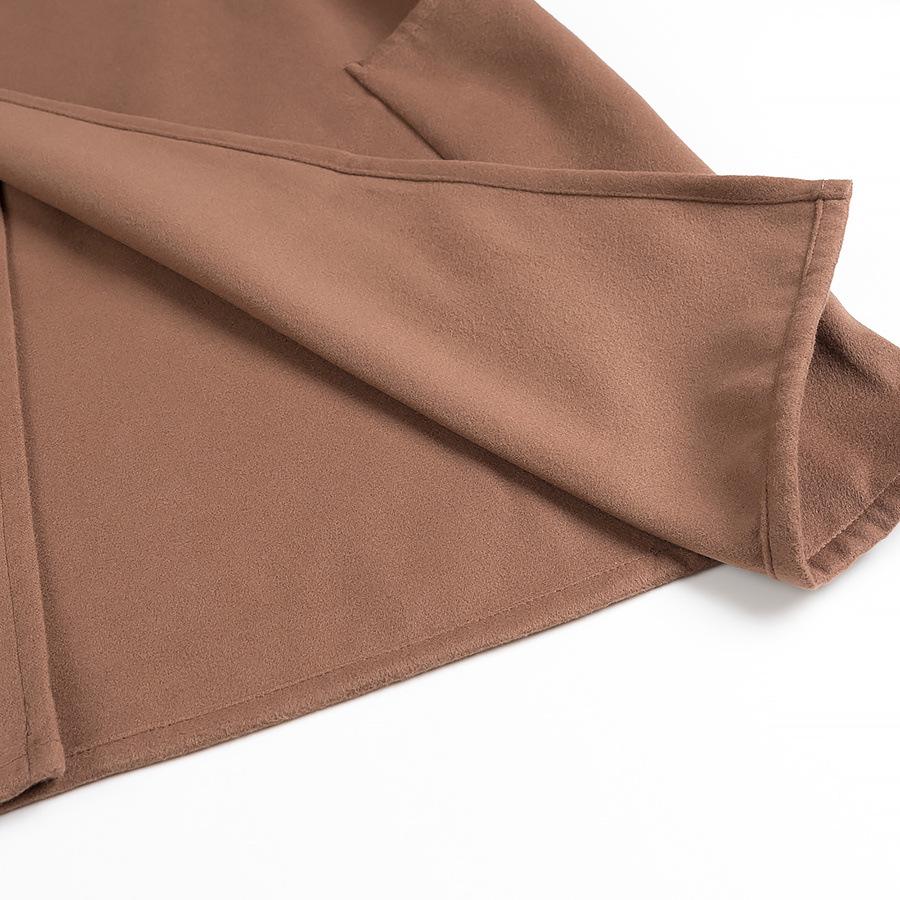 2024 Winter Women's European & American Style Cape Coat with Stand-up Collar